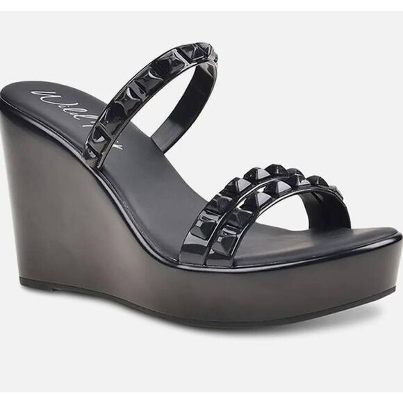Wild Pair Cortezz Womens Studded Open Toe Wedge Size 9.5 NWOB - Picture 1 of 6